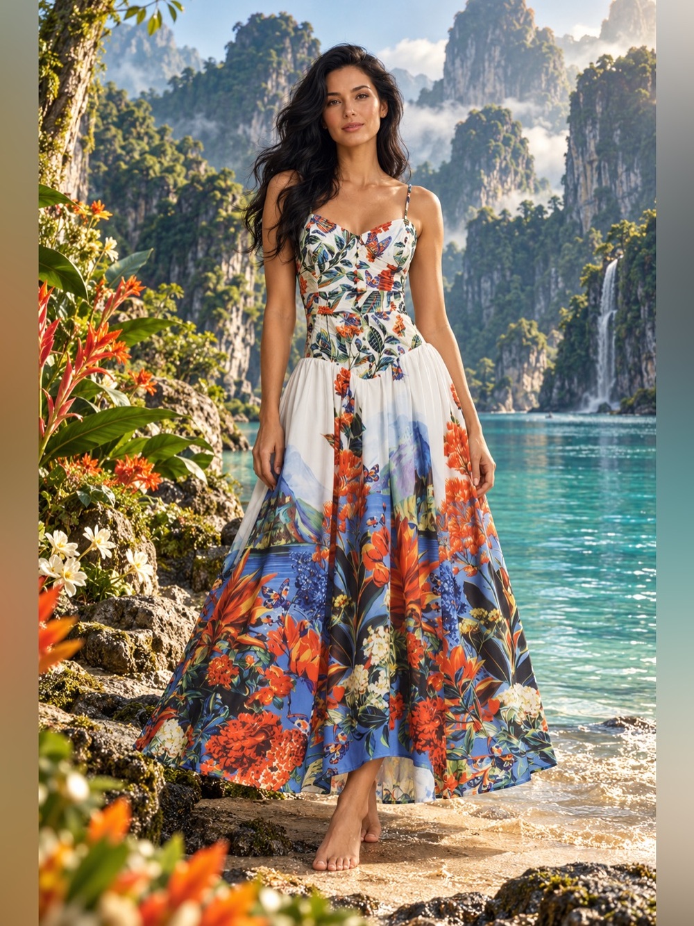 Anthropologie NWT Muse Basque-Waist Midi Dress size XS.